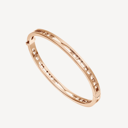 [Elitejewels]ZERO 1 SPIRAL LOGO ROSA GOLD ARMBAND