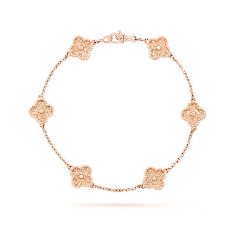 [Elitejewels]CLOVER 6 MOTIFS BRONZING BRACELET