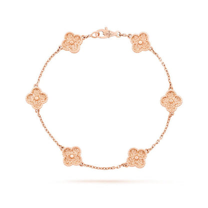 [Elitejewels]CLOVER 6 MOTIFS BRONZING BRACELET