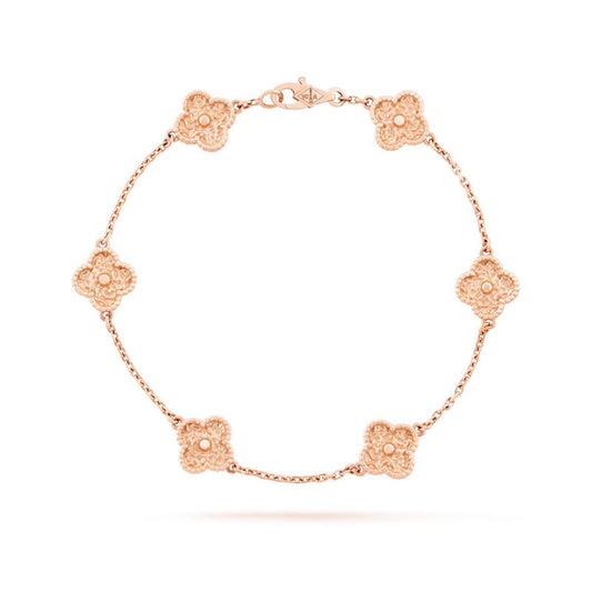 [Elitejewels]CLOVER 6 MOTIFS BRONZING BRACELET