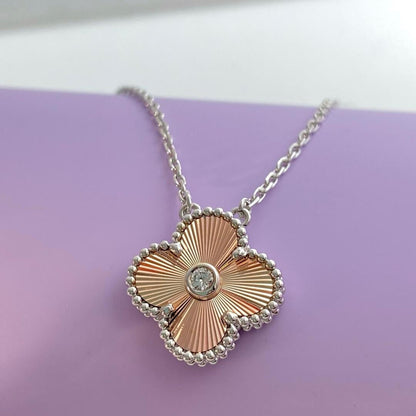 [Lucky Star]CLOVER 15MM DIAMOND LASER NECKLACE- CHRISTMAS 2024 SPECIAL EDITION