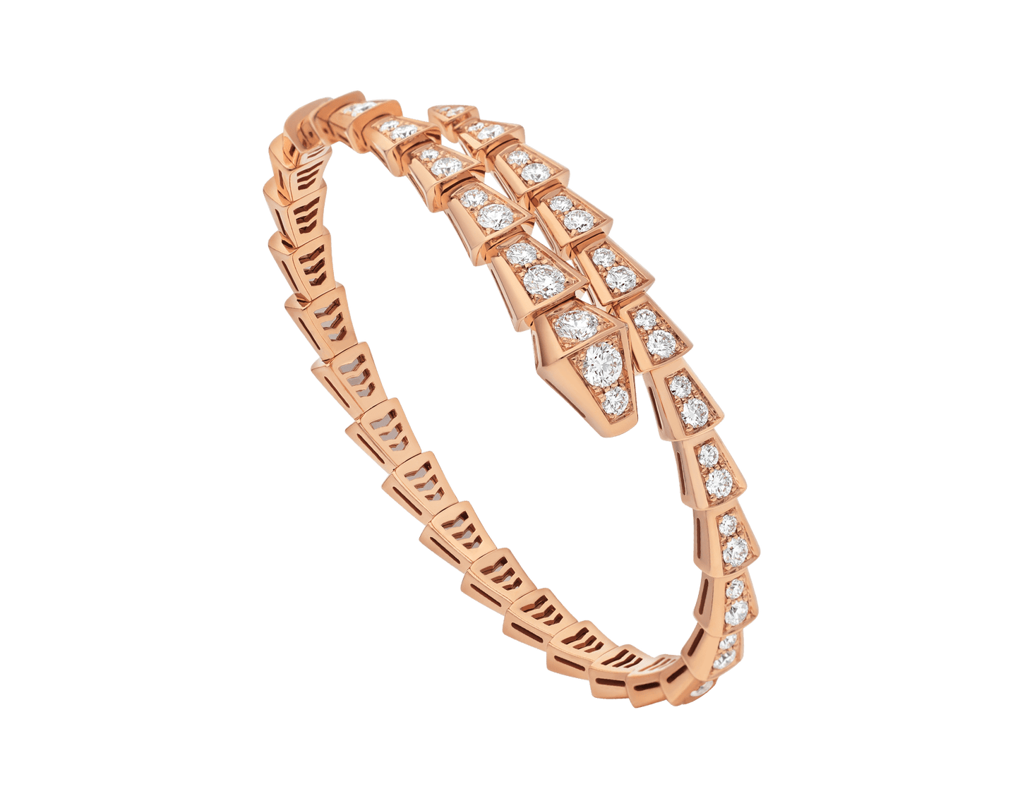 [Elitejewels]SERPENTI ARMBAND 6,8 MM ROSGOLD DIAMANT 