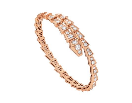 [Elitejewels]SERPENTI ARMBAND 6,8 MM ROSGOLD DIAMANT 