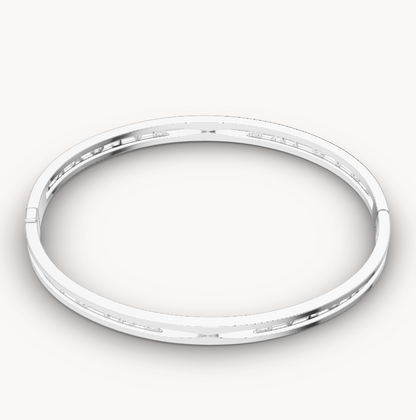 [Elitejewels]ZERO 1 SPIRAL LOGO SILBERARMBAND