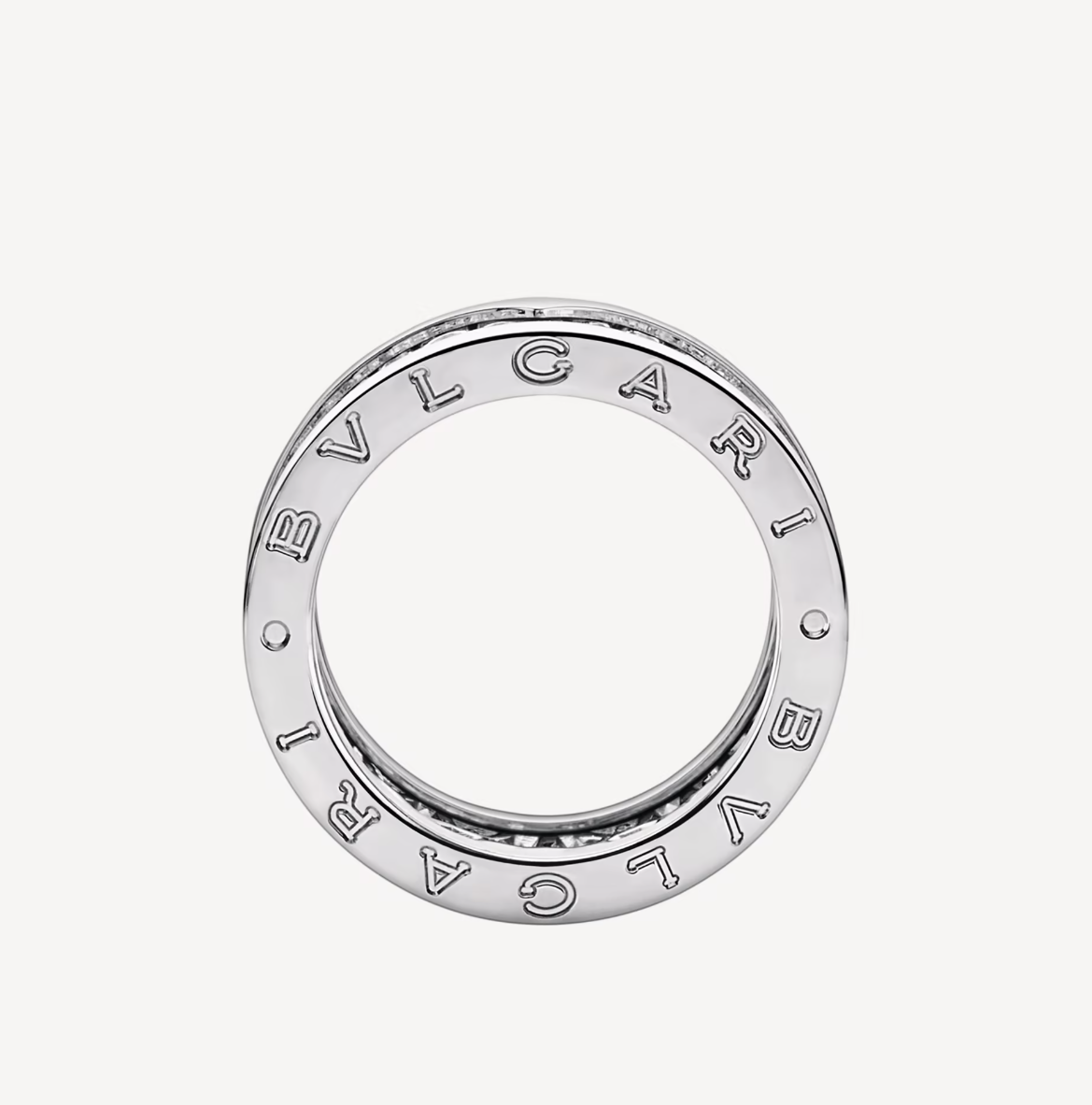 [Elitejewels]ZERO 1 MIT GEPAPSTETEN DIAMANTEN AUF DEM SPIRALRING