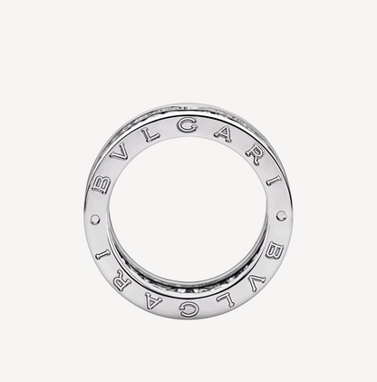 [Elitejewels]ZERO 1 MIT GEPAPSTETEN DIAMANTEN AUF DEM SPIRALRING