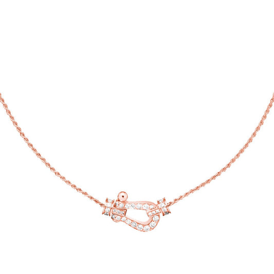 [Elitejewels]FORCE 10 PINK GOLD DIAMOND NECKLACE