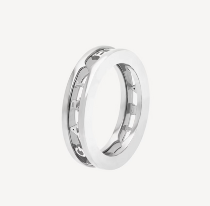 [Elitejewels]ZERO 1 EINBAND MIT DURCHBROCHENEM LOGO-SPIRALRING