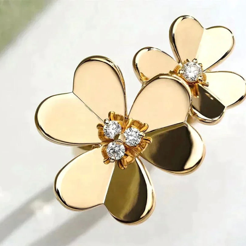 [Elitejewels]CLOVER COMOS GOLD DIAMOND RING