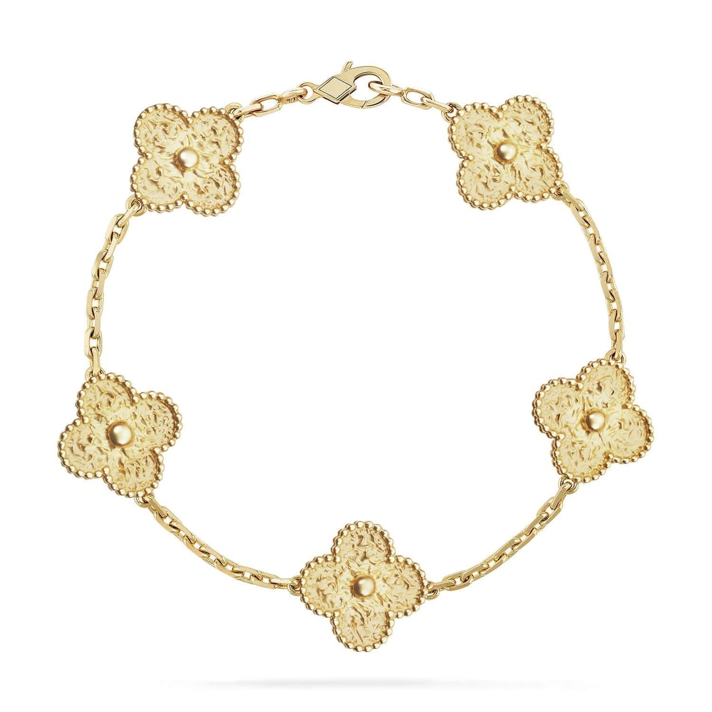 [Elitejewels]CLOVER 5 MOTIFS BRONZING BRACELET