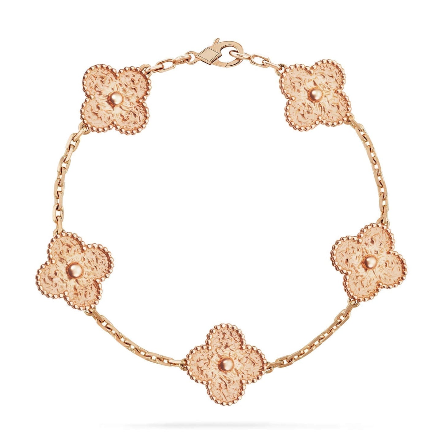 [Elitejewels]CLOVER 5 MOTIFS BRONZING BRACELET