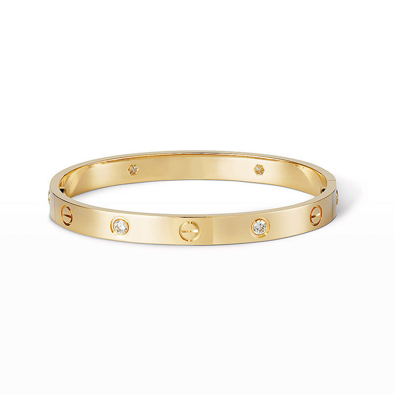 [Elitejewels]LOVE BRACELET 6.1MM 4 DIAMONDS