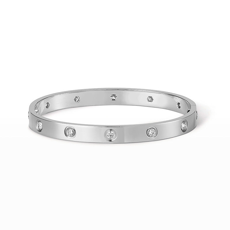 [Elitejewels] LIEBE ARMBAND 6,1 MM 10 DIAMANTEN