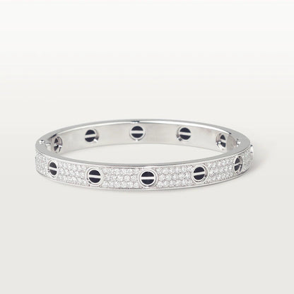 [Elitejewels]LOVE BRACELET 6.1MM DIAMOND-PAVED CERAMIC