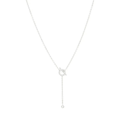 [Elitejewels]FINESSE SILVER DIAMOND NECKLACE