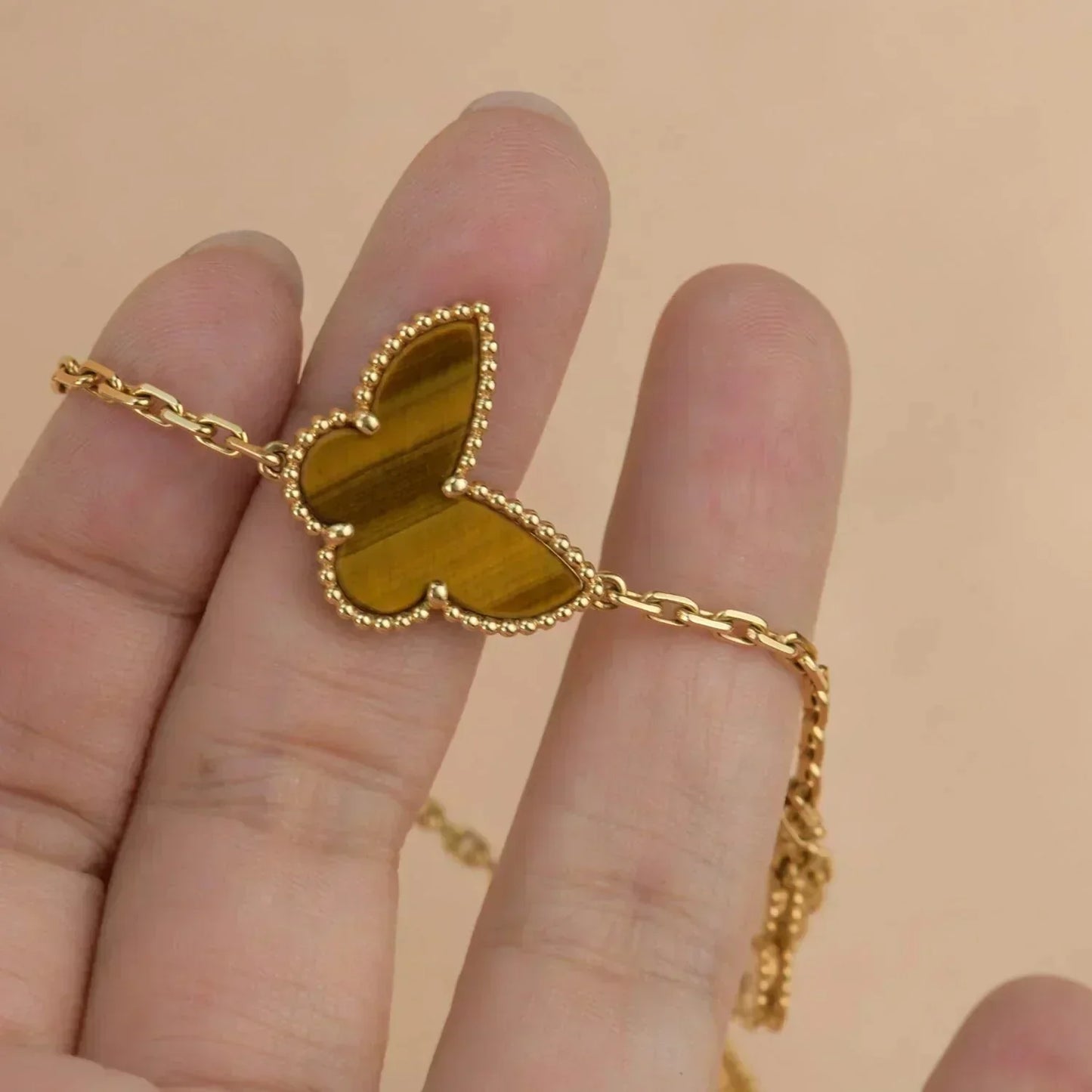 [Elitejewels]LUCKY SPRING 5 MOTIF GOLD BRACELET