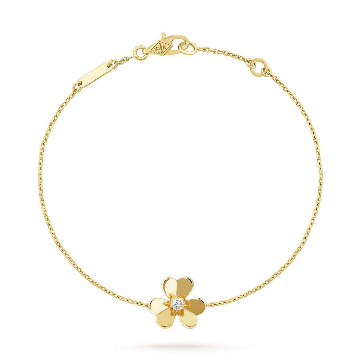 [Elitejewels]FRIVOLE GOLD FLOWER PINK MALACHITE BRACELET