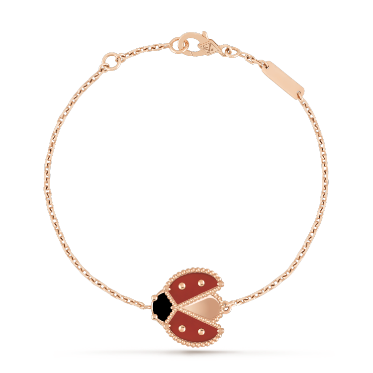 [Elitejewels]LUCKY SPRING 1 MOTIF PINK GOLD BRACELET