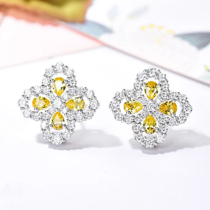 [Elitejewels]LOOP EARRINGS FULL MOTIF DIAMOND 16MM