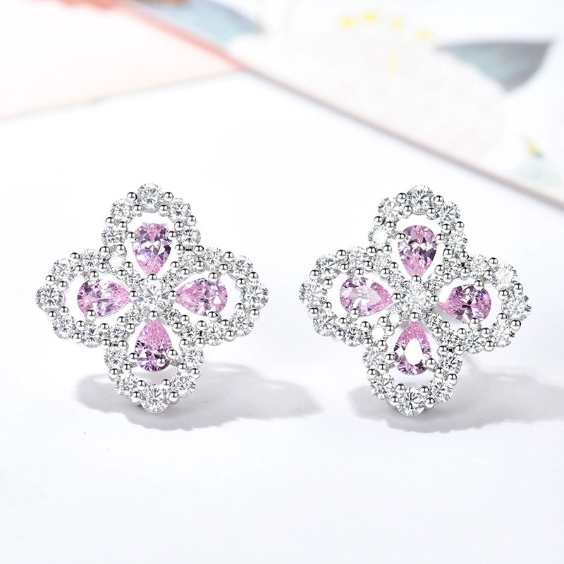 [Elitejewels]LOOP EARRINGS FULL MOTIF DIAMOND 16MM