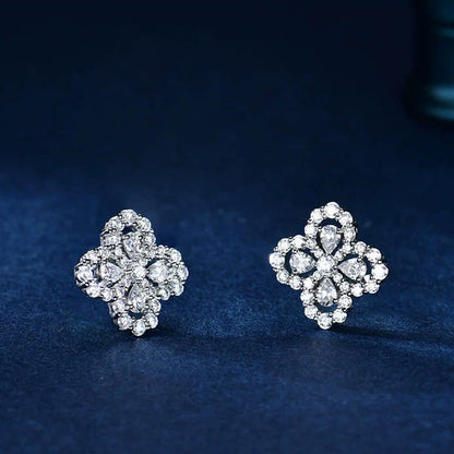 [Elitejewels]LOOP EARRINGS FULL MOTIF DIAMOND 16MM