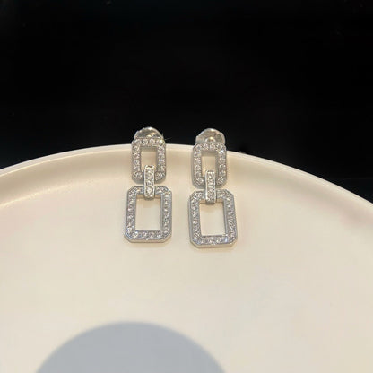 [Elitejewels]LINKS MEDIUM EARRINGS DIAMOND