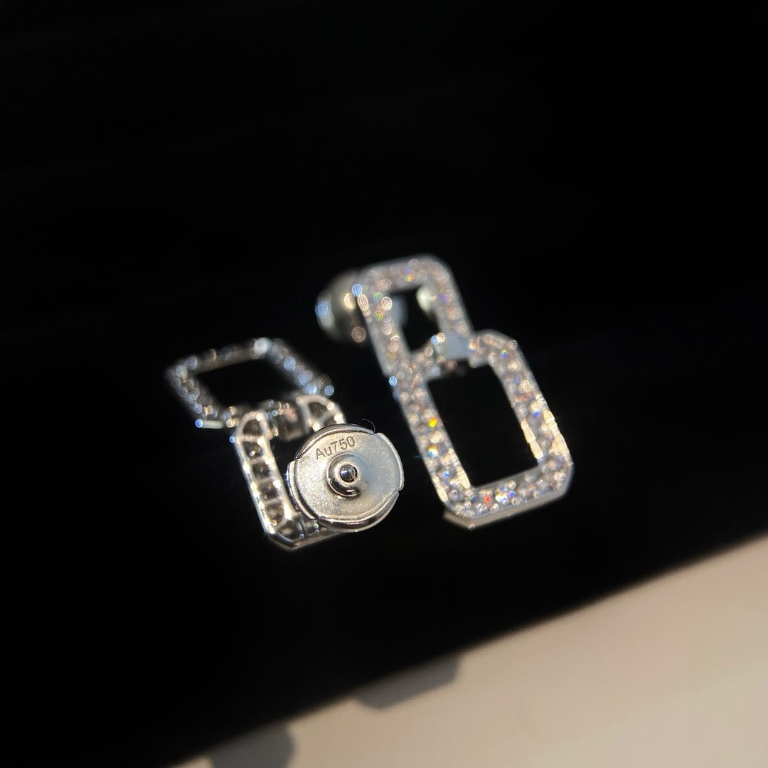 [Elitejewels]LINKS MEDIUM EARRINGS DIAMOND