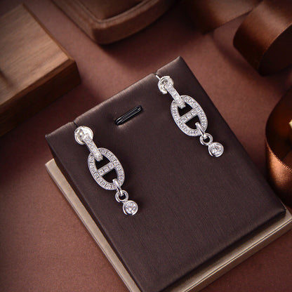 [Elitejewels]HM CHAINE DIAMOND EARRINGS