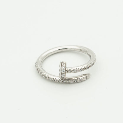 [Elitejewels]JUSTE RING 1.8MM SILVER DIAMONDS