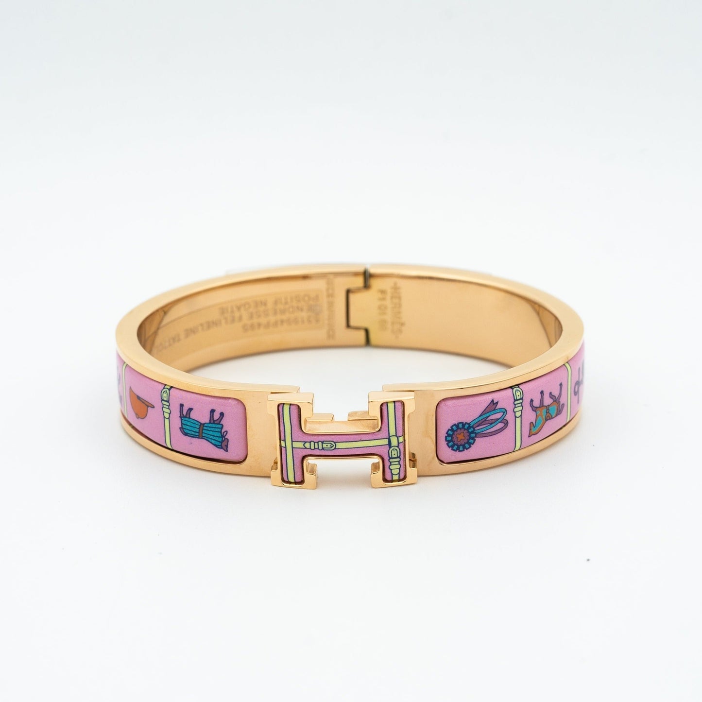 [Elitejewels]H ROSA GOLD ARMBAND ROSA KERAMIK