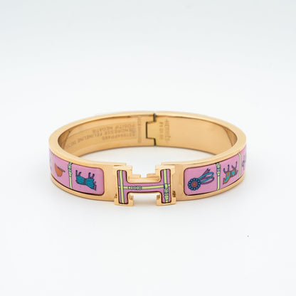 [Elitejewels]H ROSA GOLD ARMBAND ROSA KERAMIK