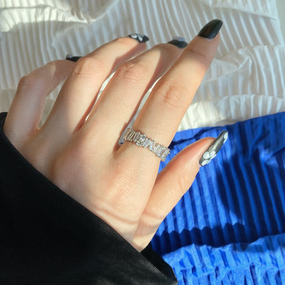 [Elitejewels]Delicate Multi Shape Tennis Ring