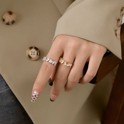 [Elitejewels]Delicate Multi Cut Ring