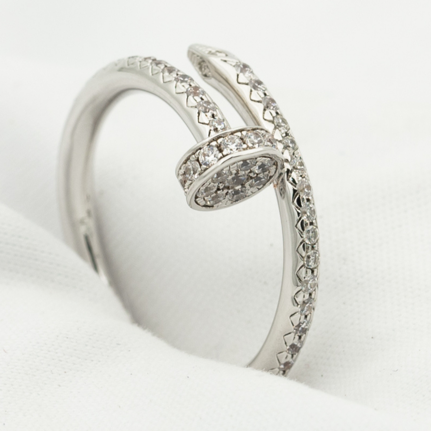 [Elitejewels]JUSTE RING 1.8MM SILVER DIAMONDS