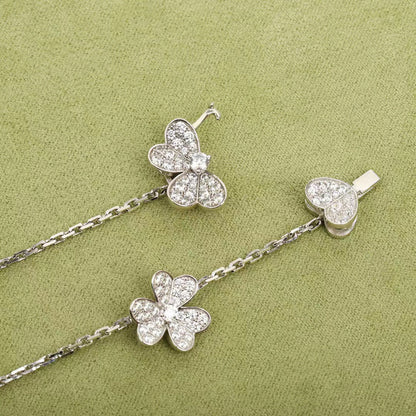 [Elitejewels]FRIVOLE SILBER 9 BLUMEN HALSKETTE