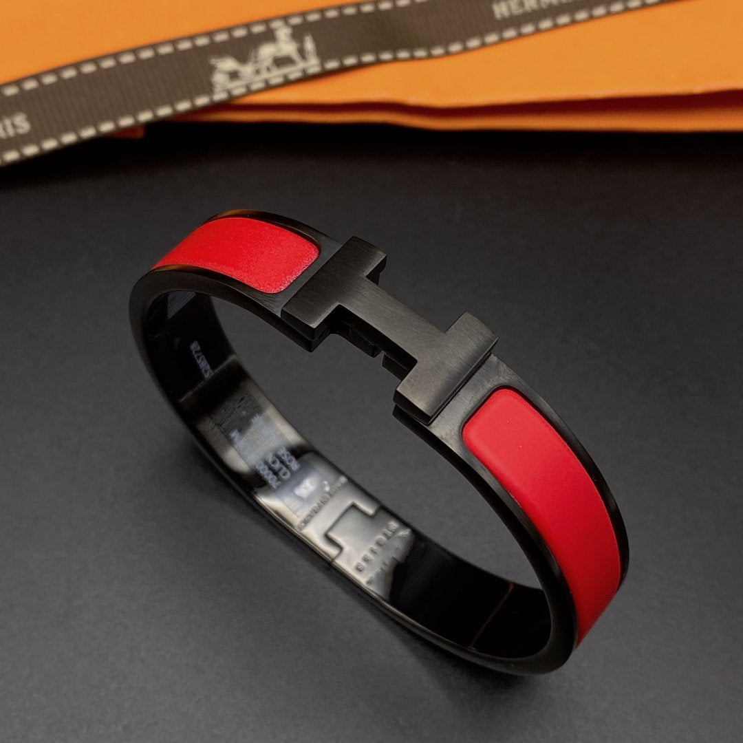 [Elitejewels]CLIC HM SO BLACK RED BRACELET