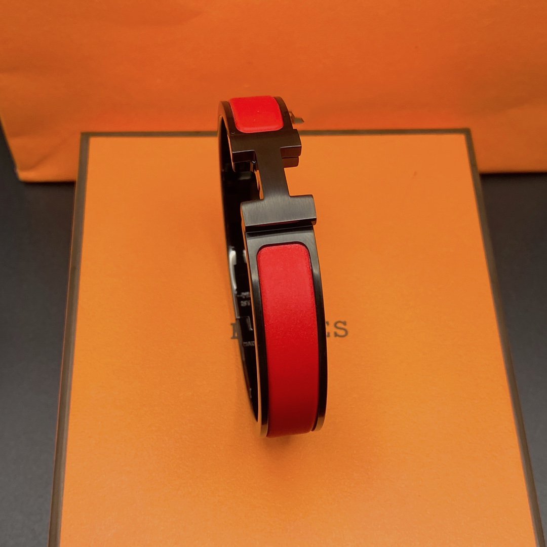 [Elitejewels]CLIC HM SO BLACK RED BRACELET