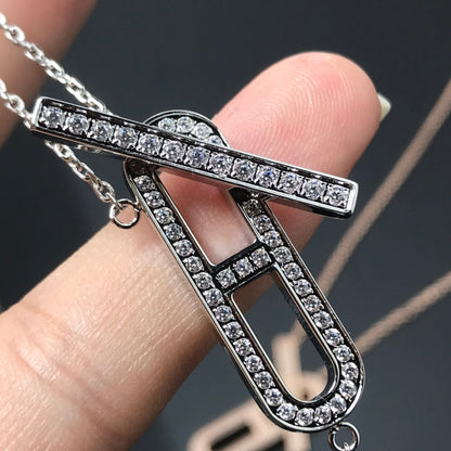 [Elitejewels]HM NECKLACE PLATINUM ROSE GOLD DIAMOND