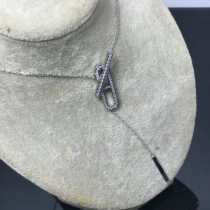 [Elitejewels]HM NECKLACE PLATINUM ROSE GOLD DIAMOND