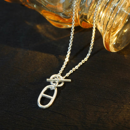 [Elitejewels]HM CHAINE D'ANCRE PENDANT NECKLACE STERLING SILVER