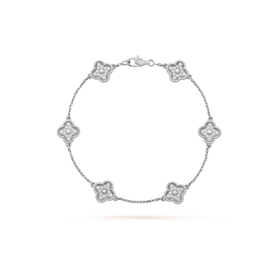 [Elitejewels]Silberarmband mit Kleeblatt-Motiv 6