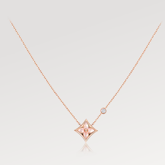 [Elitejewels] HALSKETTE AUS ROSA GOLD MIT 1 DIAMANT