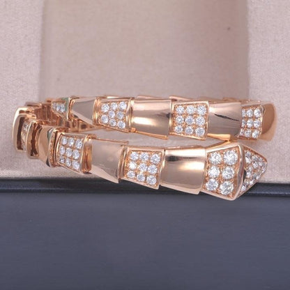 [Elitejewels]SERPENTI BRACELET PINK GOLD DIAMOND