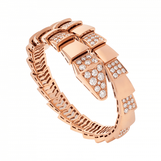 [Elitejewels] SERPENTI BREITES ARMBAND ROSGOLD DIAMANT