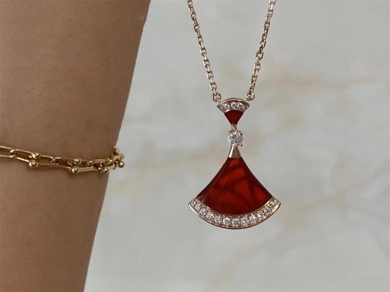 [Elitejewels]DREAM NECKLACE CARNELIAN DIAMOND