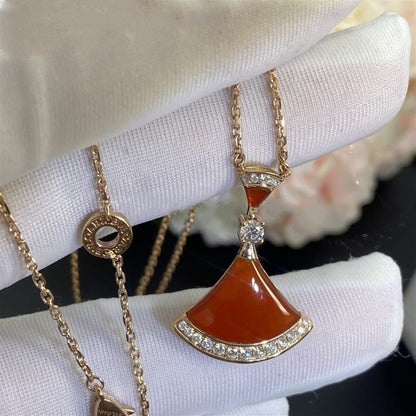 [Elitejewels]DREAM NECKLACE CARNELIAN DIAMOND