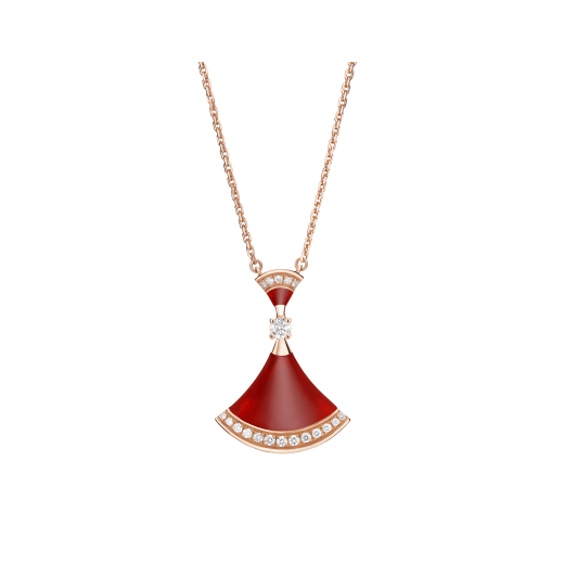 [Elitejewels]DREAM NECKLACE CARNELIAN DIAMOND