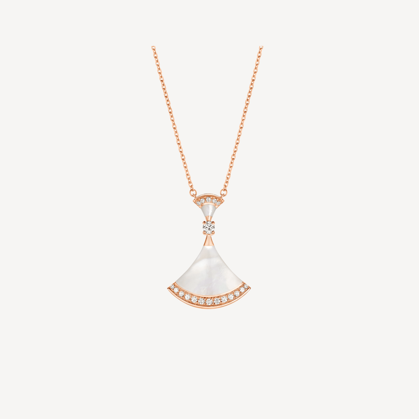 [Elitejewels]DREAM NECKLACE MOP PINK GOLD DIAMOND