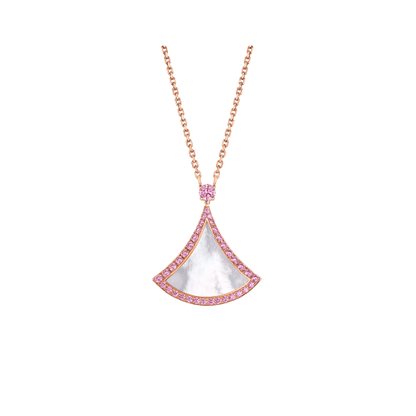 [Elitejewels]ドリームネックレス モップ ダイヤモンド ピンク