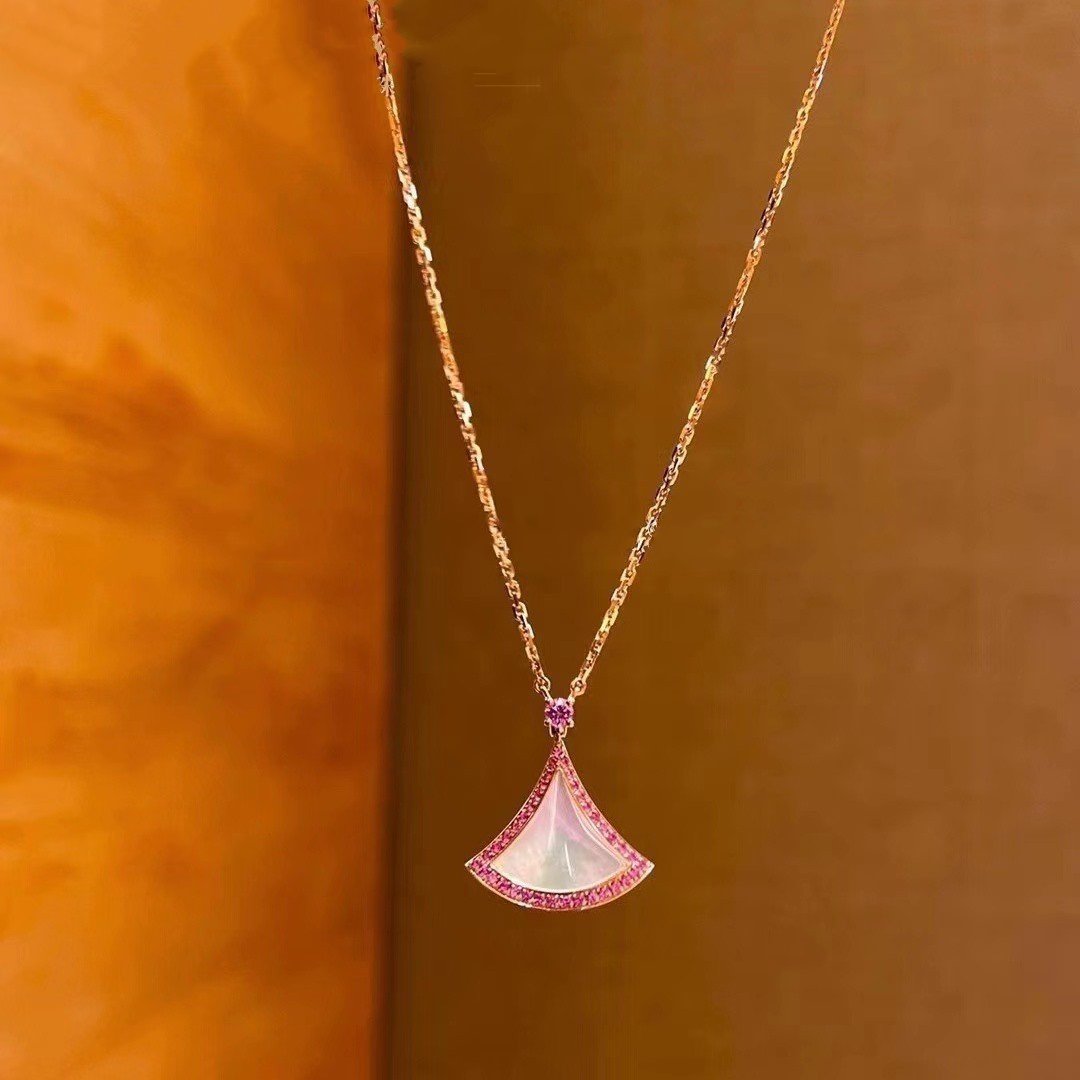 [Elitejewels]DREAM NECKLACE MOP DIAMOND PINK